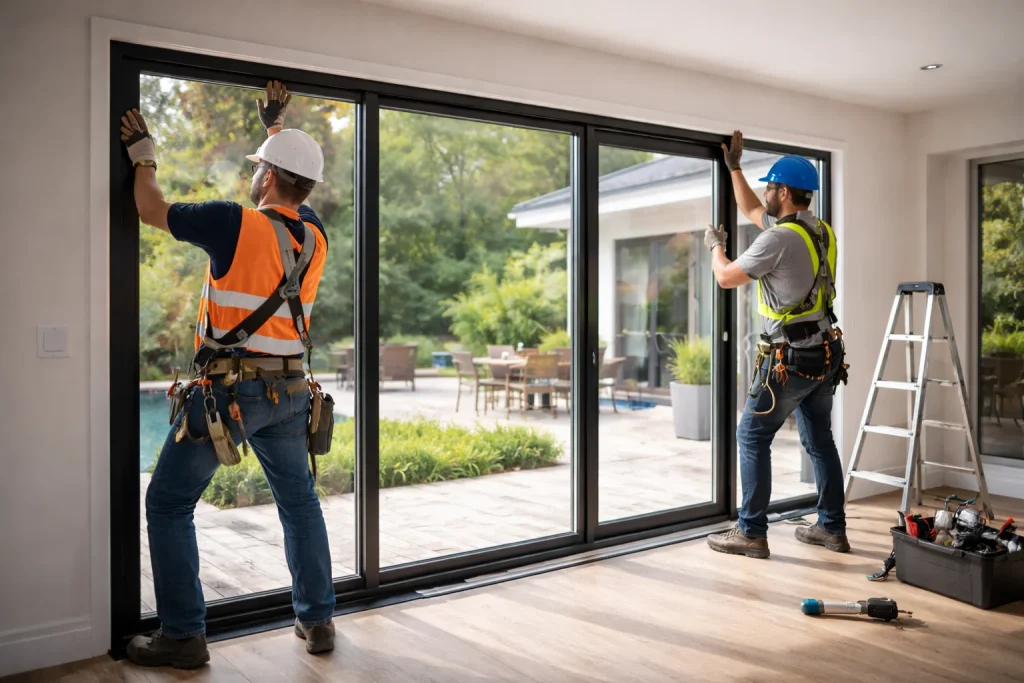 Colocación de puertas. Colocación de ventanas. Colocación de aberturas.